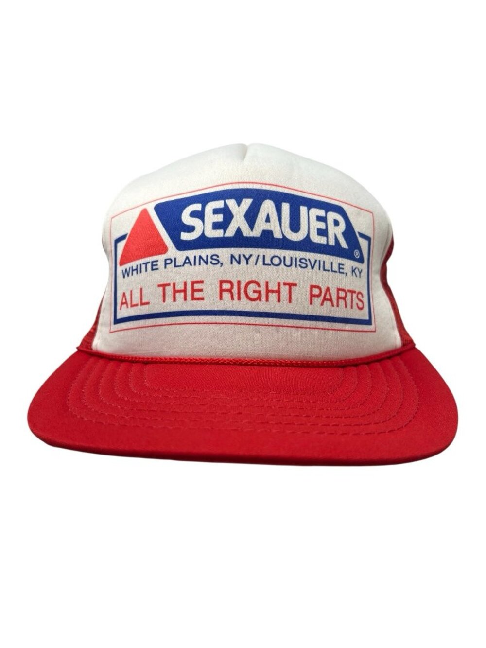 Sexauer Tools Vintage Snapback Trucker Hat Cap White Plains NY Louisville KY 80s